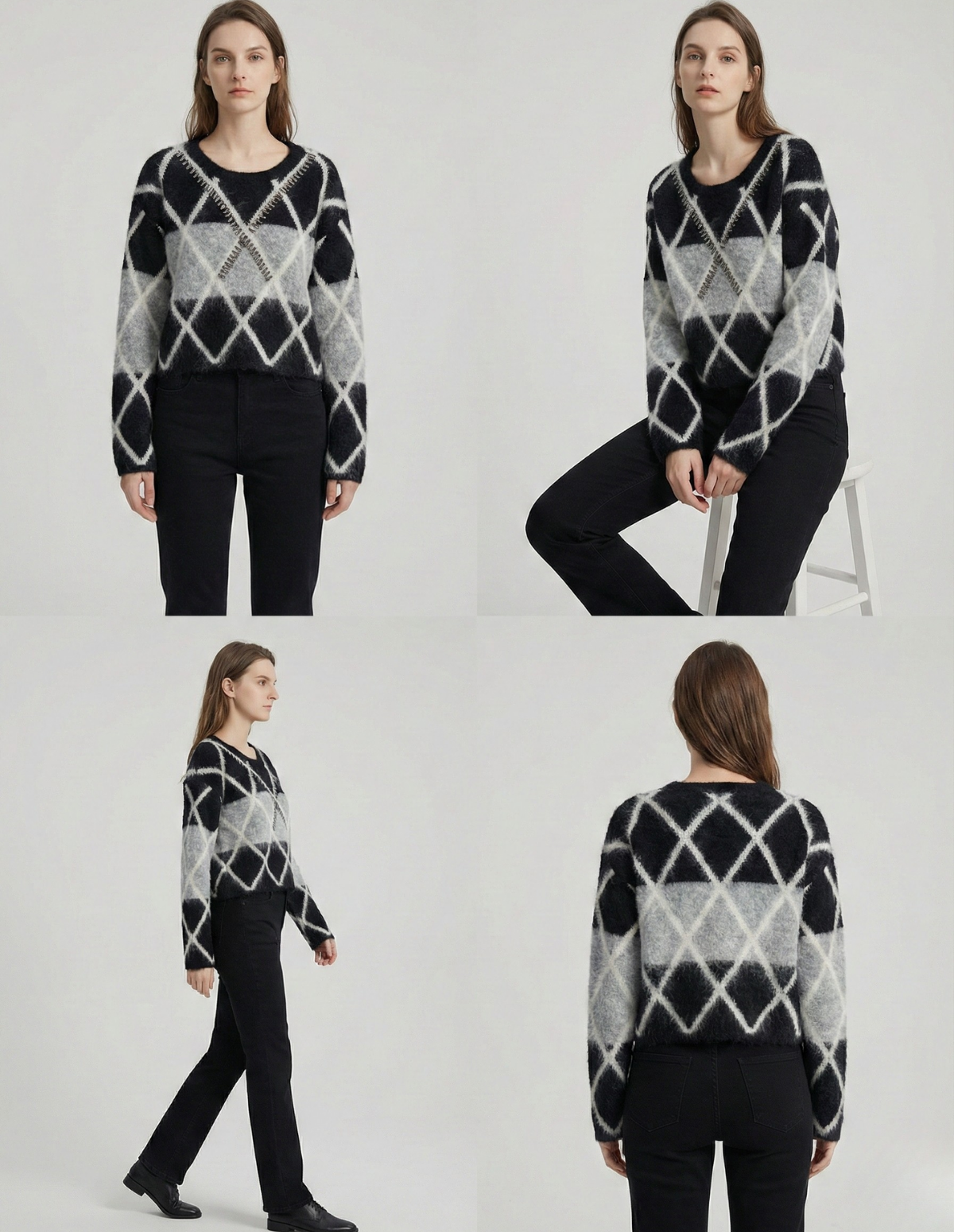 The Luma Striped Knit Base Top