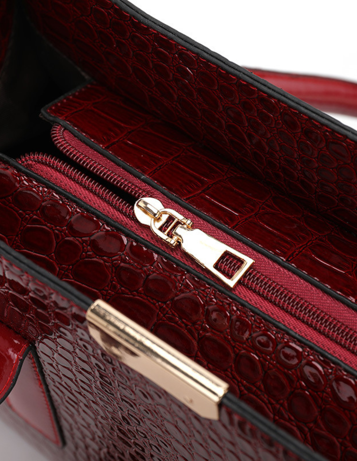 The Virelle Croc Tote