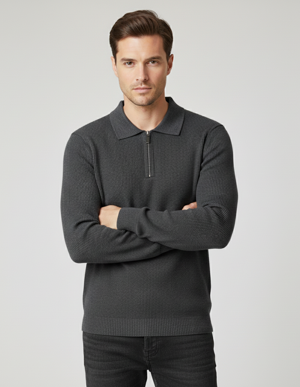 The Ellison Half-Zip Knit Sweater