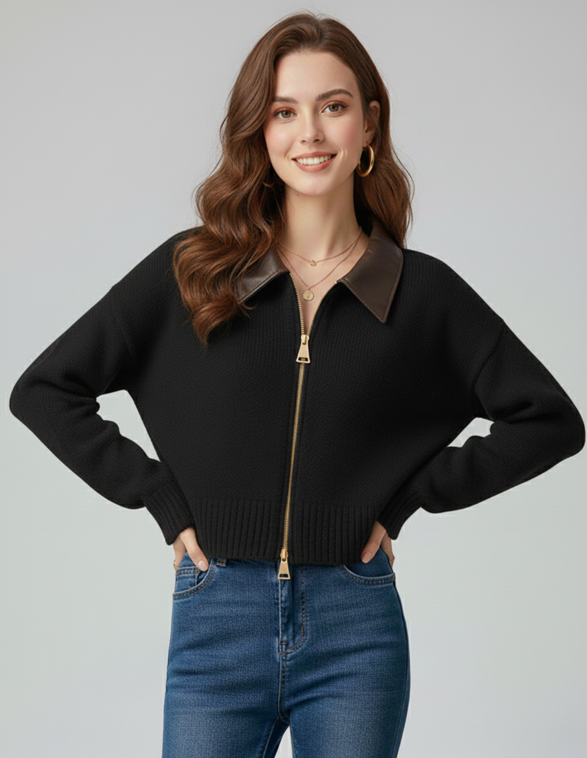 The Lynton Polo Collar Cardigan