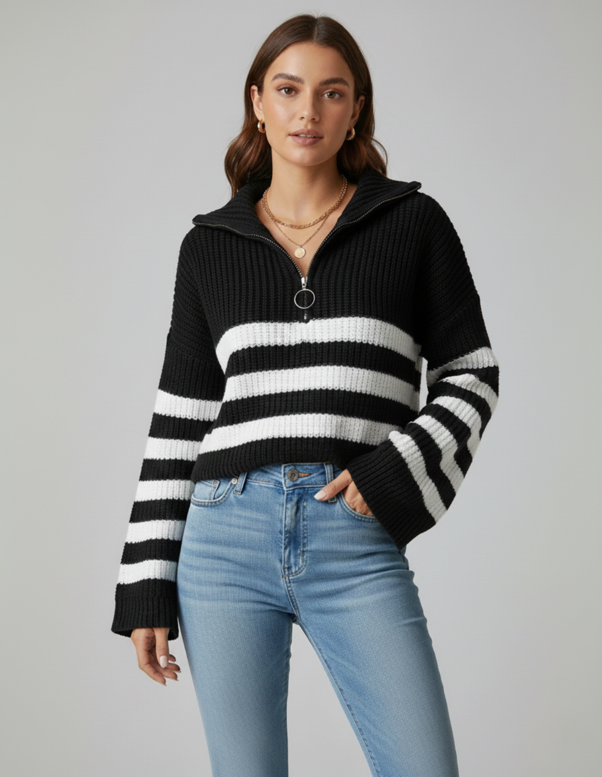 The Kestrel Half Zip Sweater