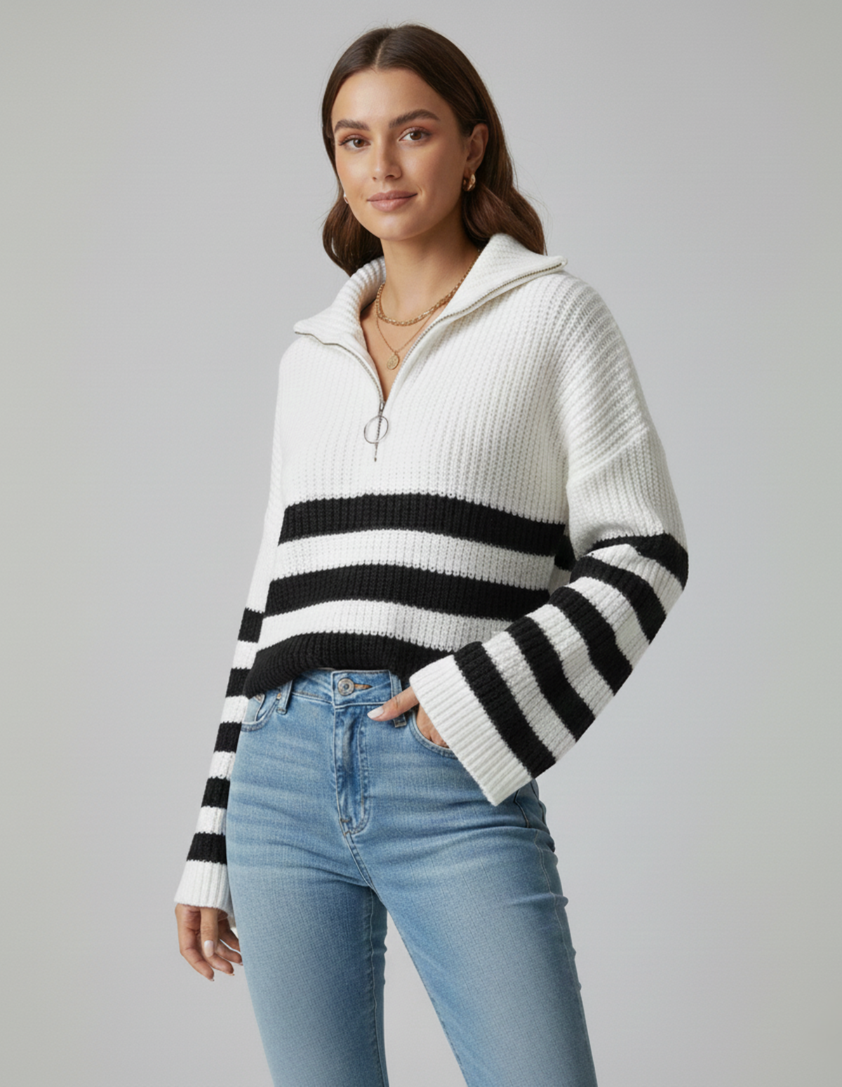 The Kestrel Half Zip Sweater