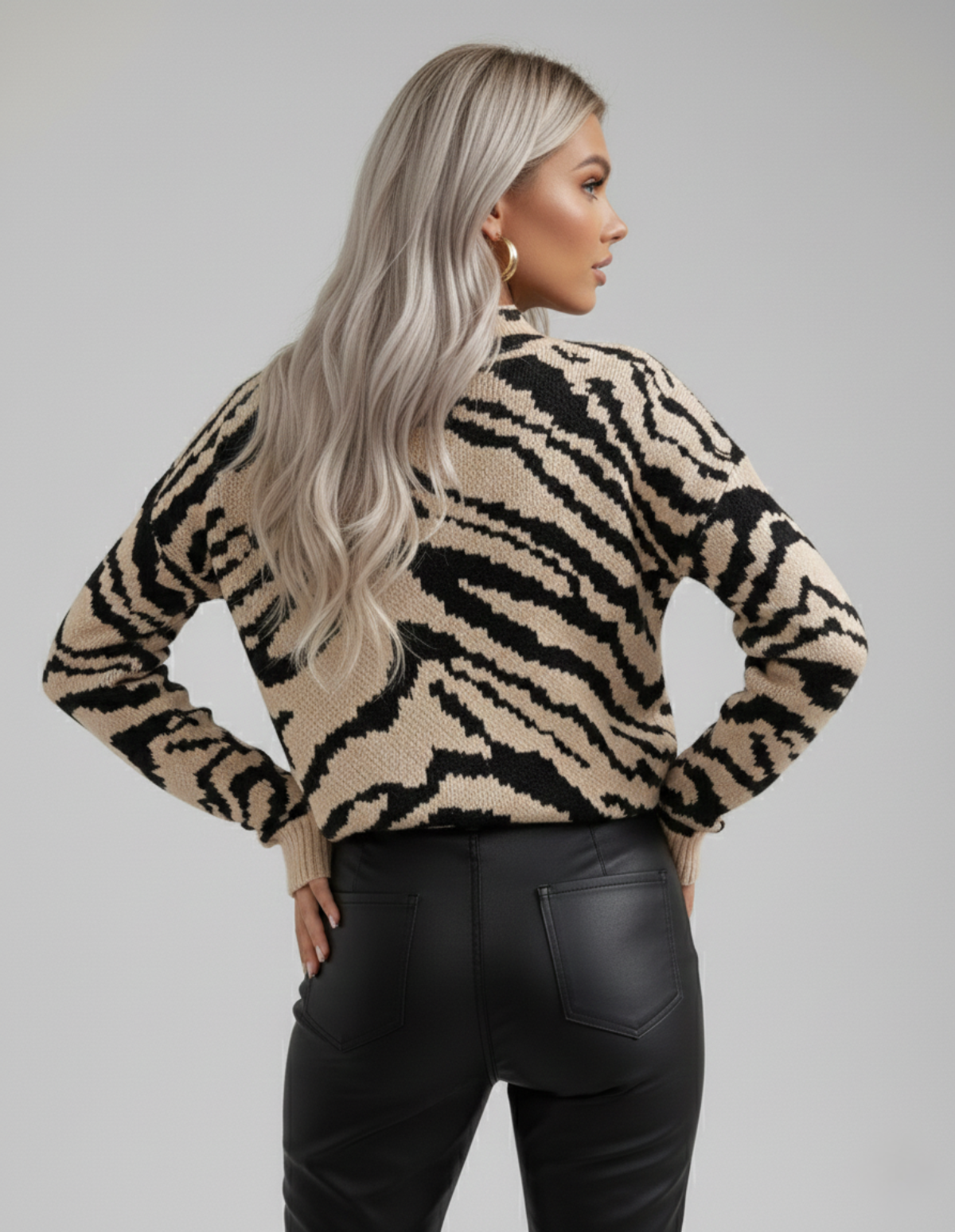 The Zebra Crew Neck Sweater