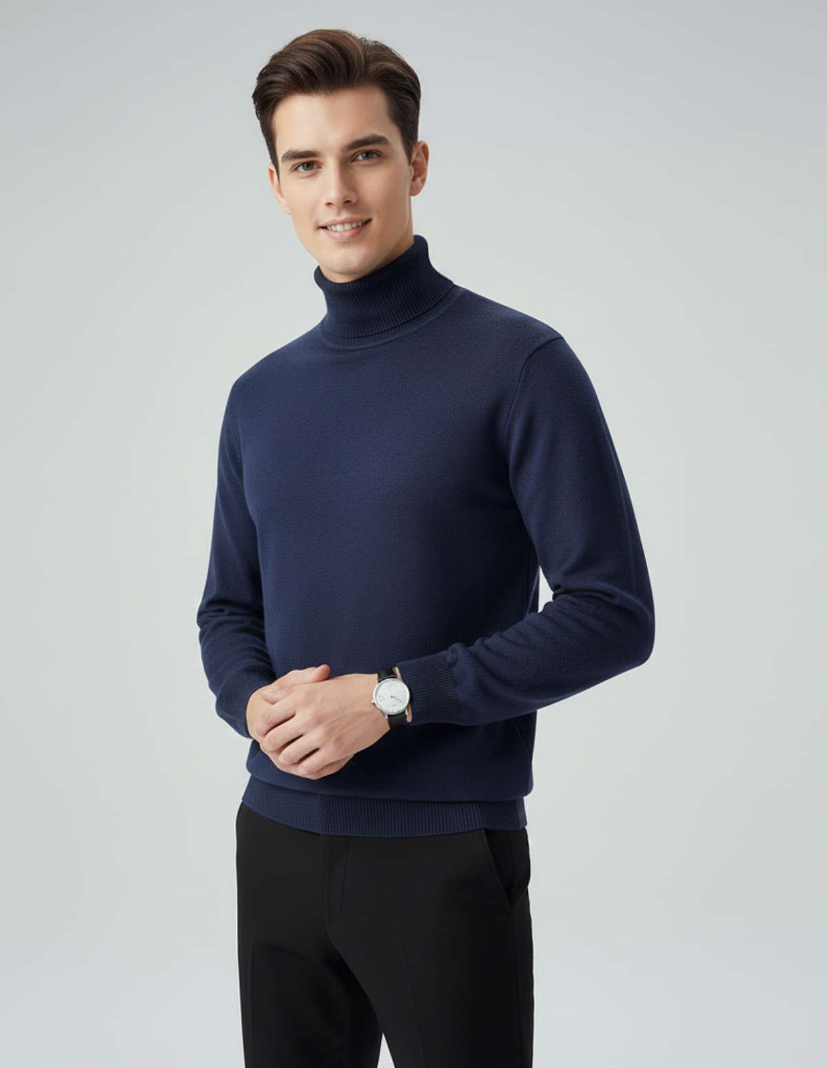 The Mayfair Reversible High-Neck Knit