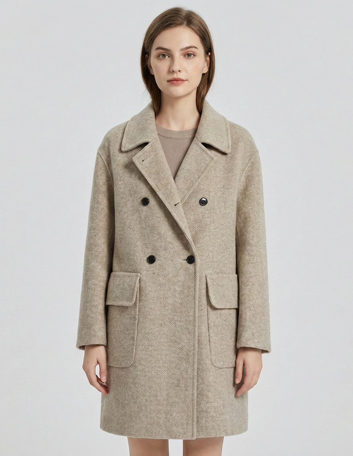 The Calais Mid-Length Wool Coat