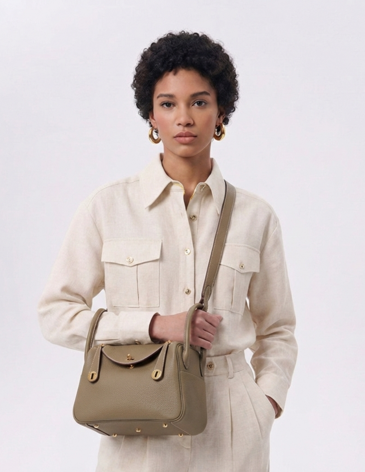 The Lina Lindy Leather Shoulder Bag