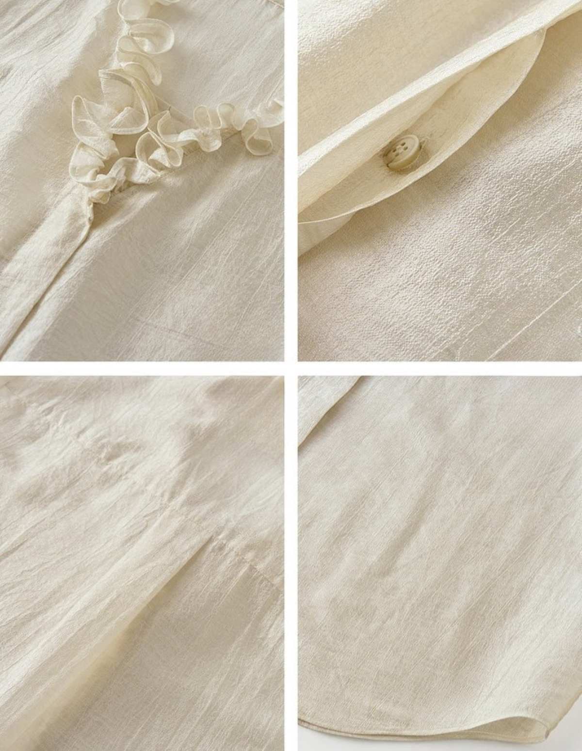 The French Cloud Satin Blouse