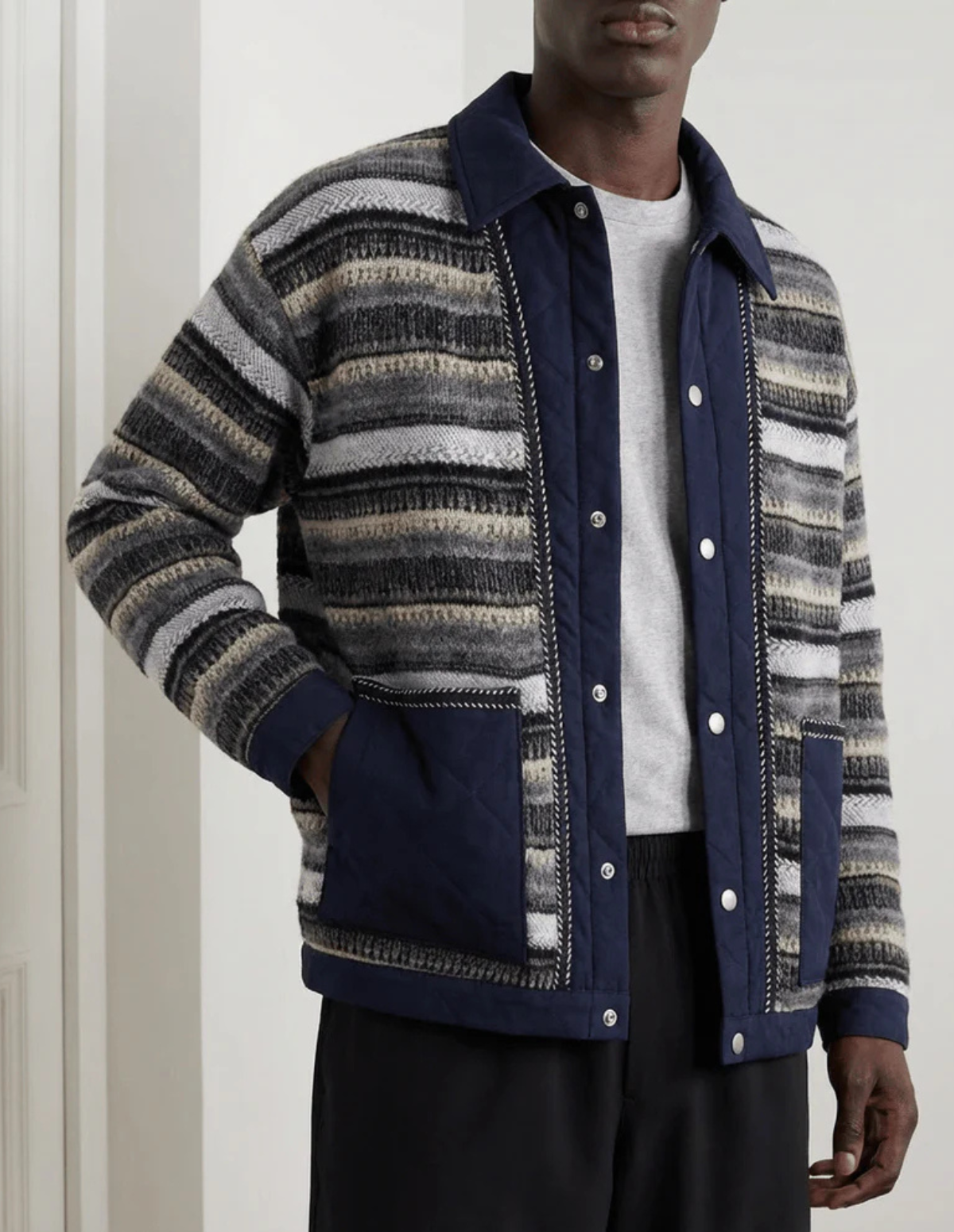 The Striped Patchwork Jacket