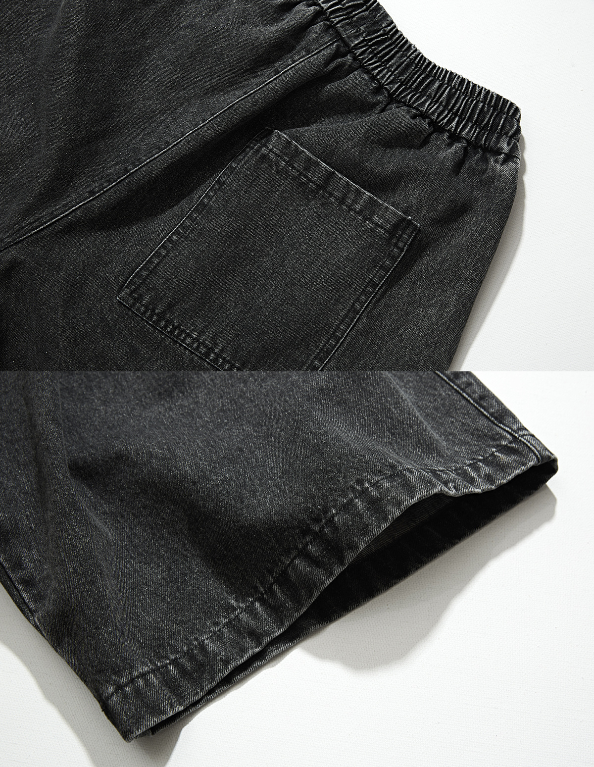 The Riverton Drawstring Denim Shorts