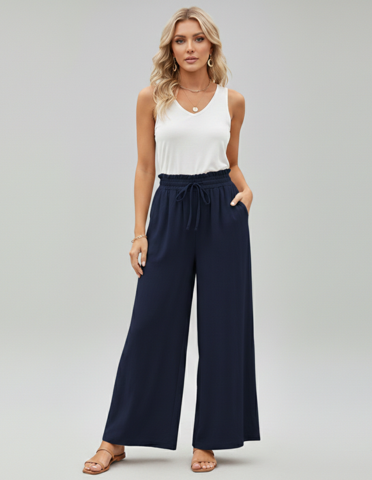 Aurra High-Waist Wide-Leg Culottes