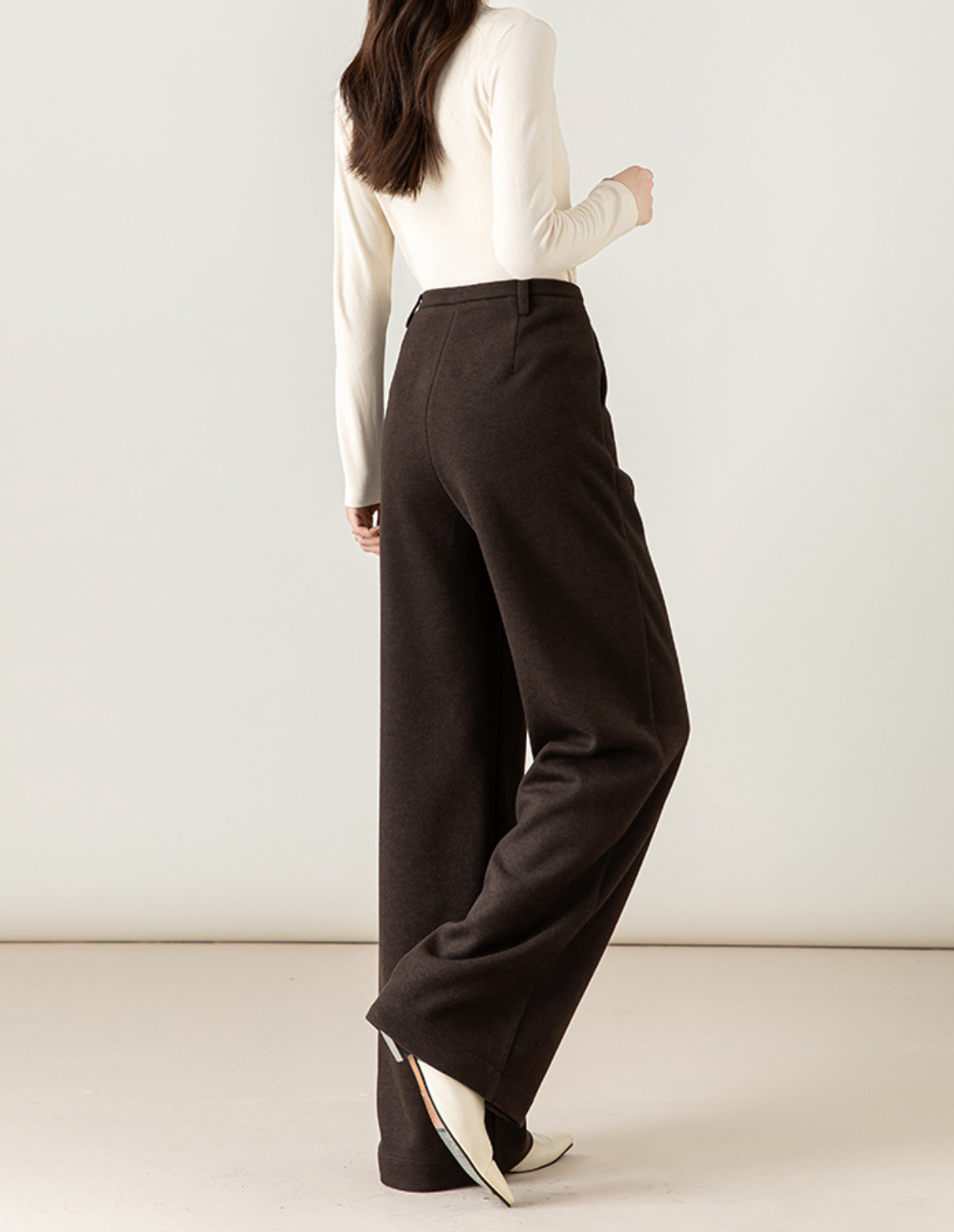 The Kaori Wool Wide Trousers
