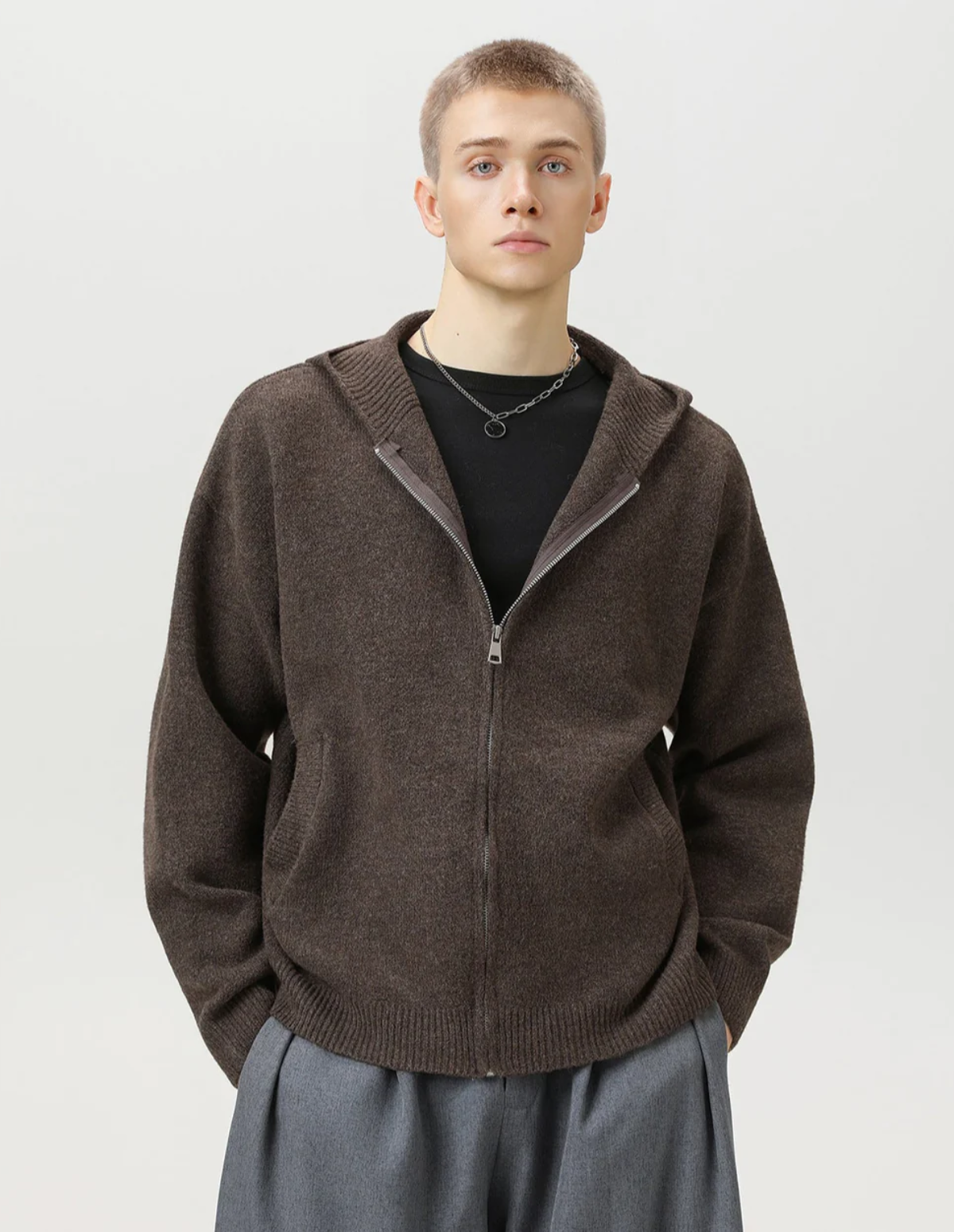 Zip-Up Cardigan Hoodie