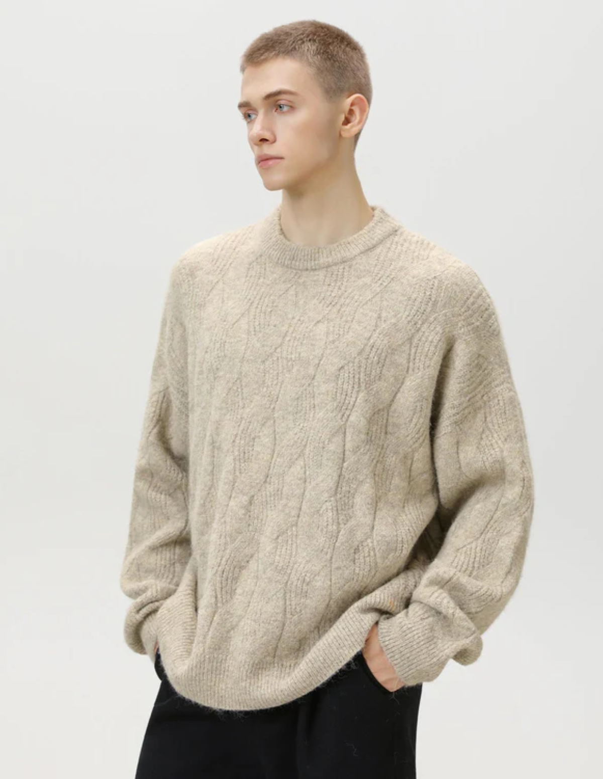 Oversized Cable Knit Sweater