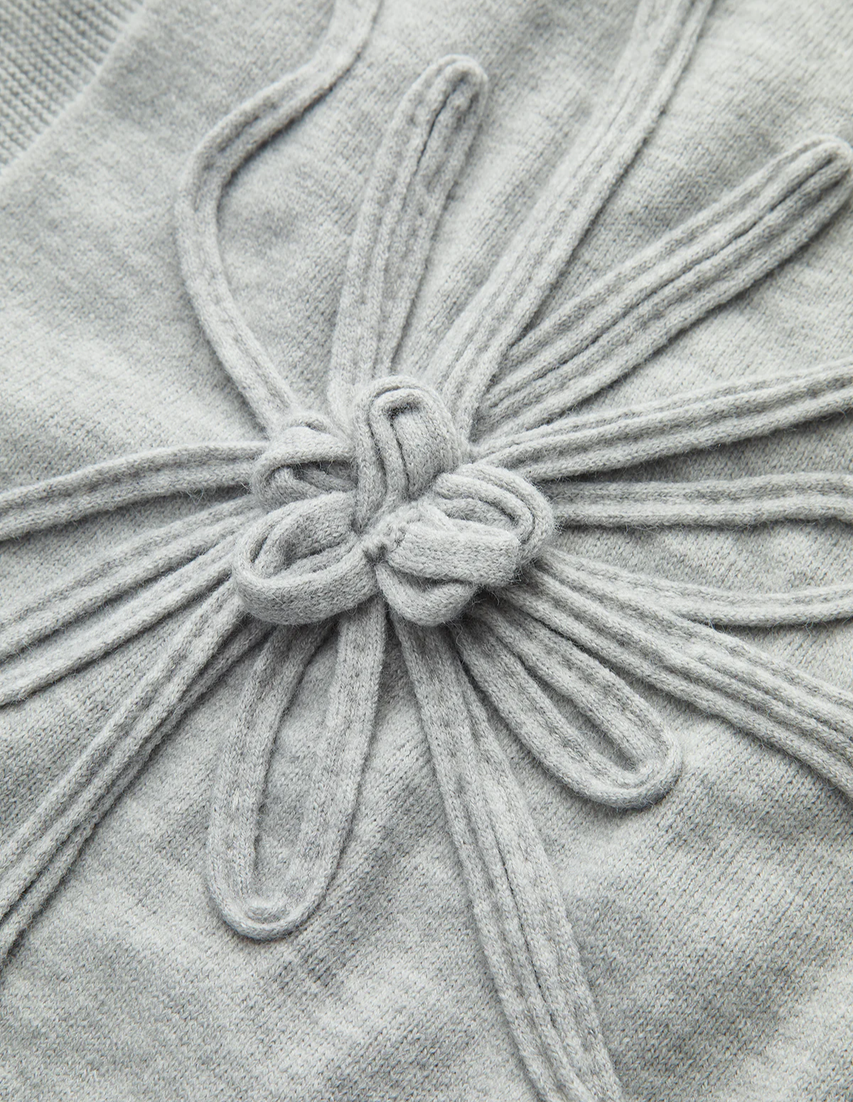 Flower Cap Sleeve Knit Top