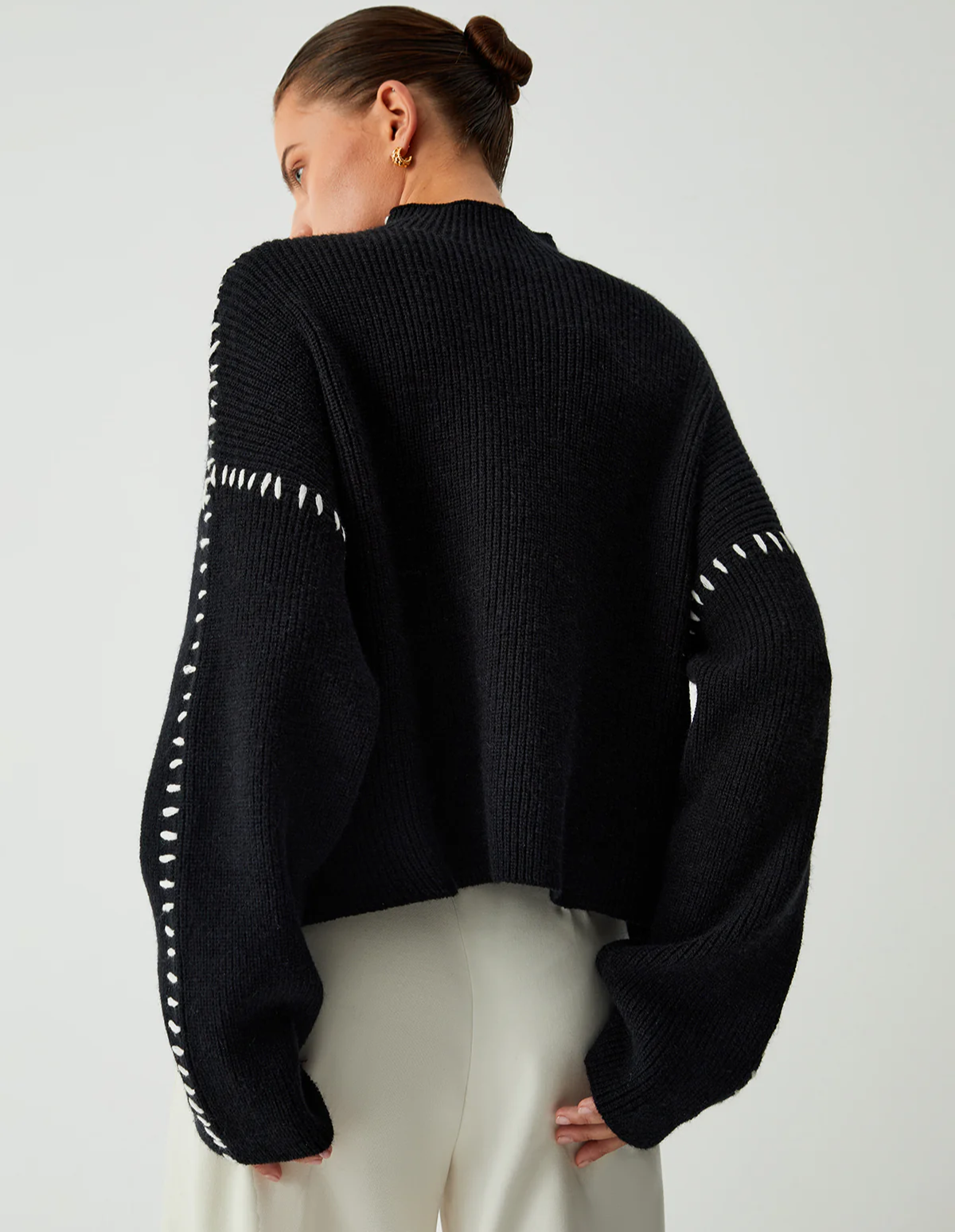 The Elowen Contrast Stitch Sweater