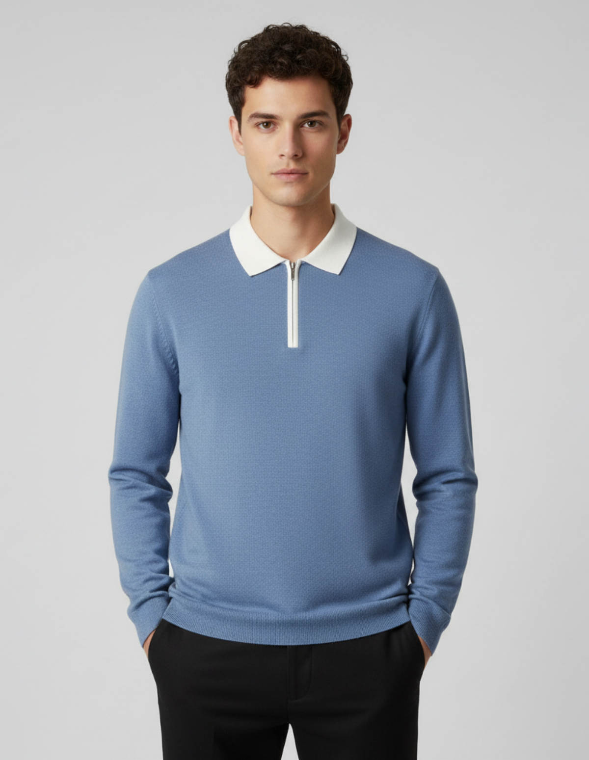 Robs Half-Zip Polo Knit