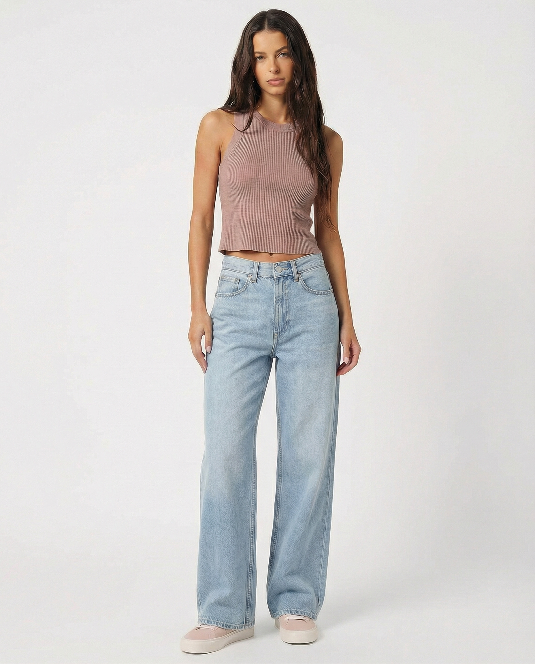 Selene High-Waist Wide-Leg Jeans