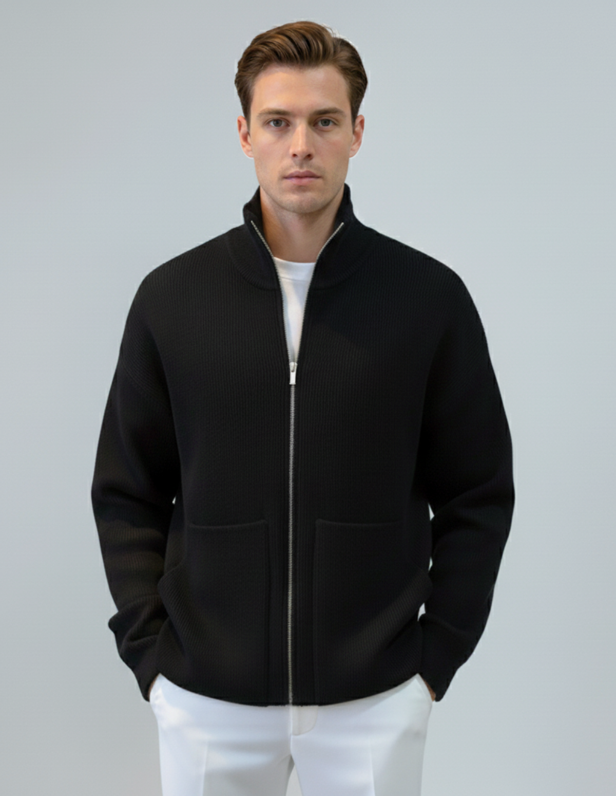 The Branton Zip Cardigan