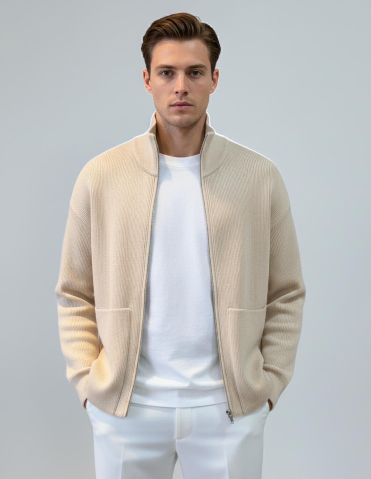 The Branton Zip Cardigan