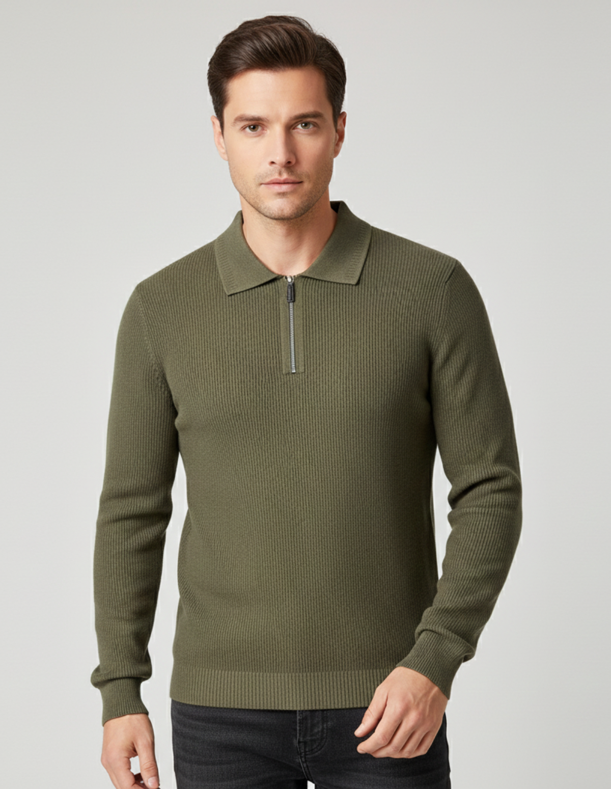 The Ellison Half-Zip Knit Sweater