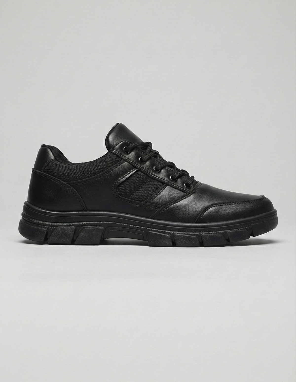 The Blackwall All-Black Lace-Up Trainers