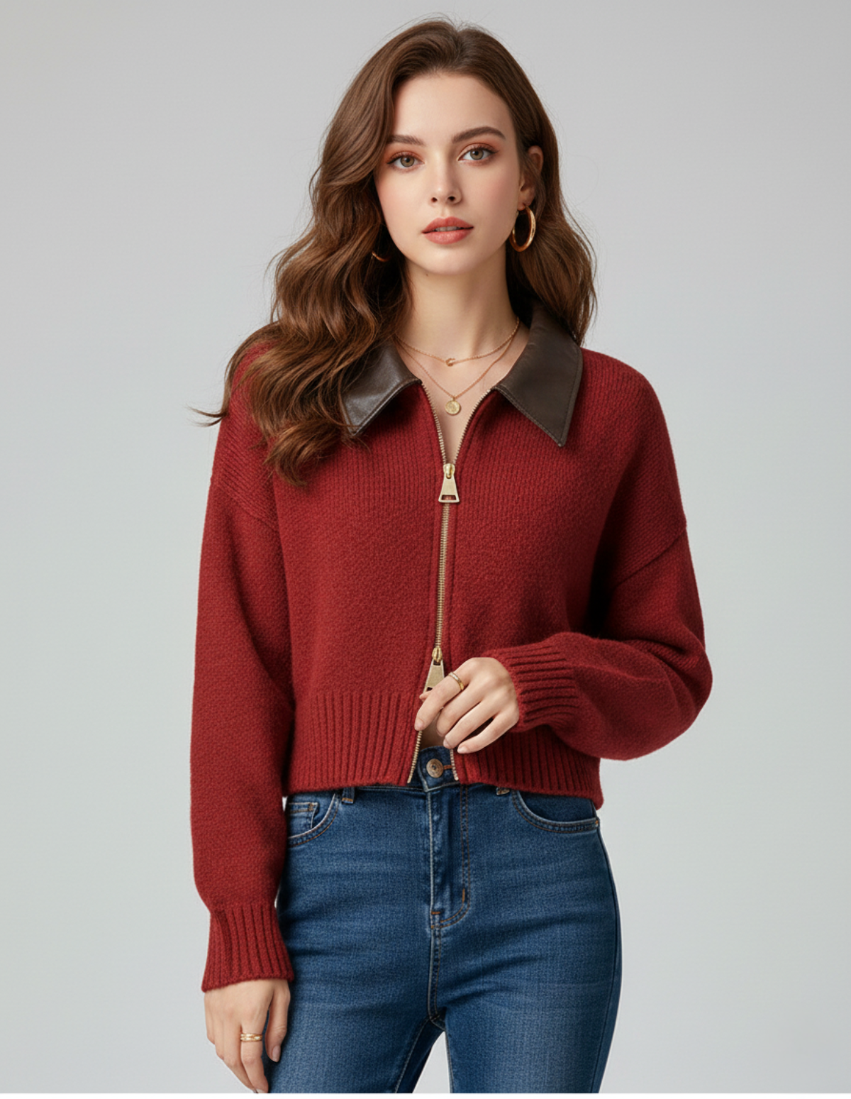 The Lynton Polo Collar Cardigan