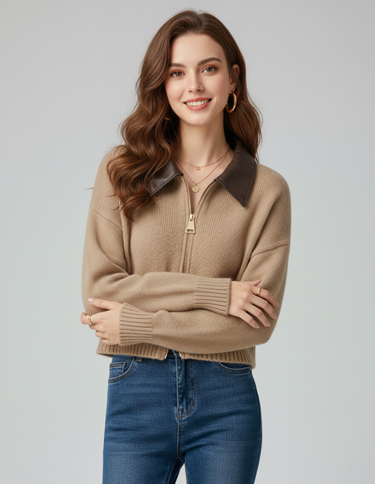 The Lynton Polo Collar Cardigan