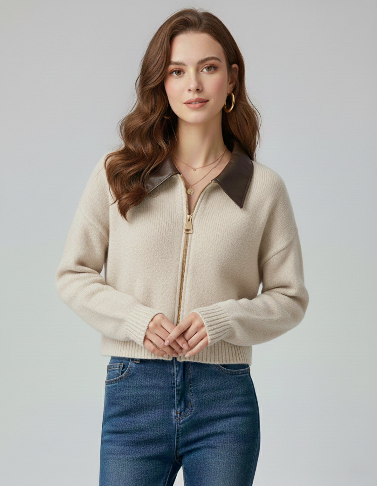 The Lynton Polo Collar Cardigan