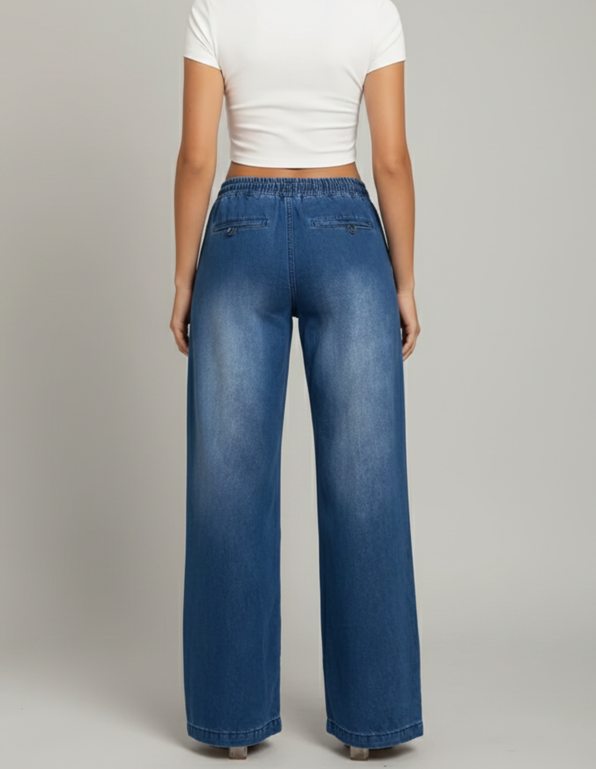 The Drawstring Denim Trousers