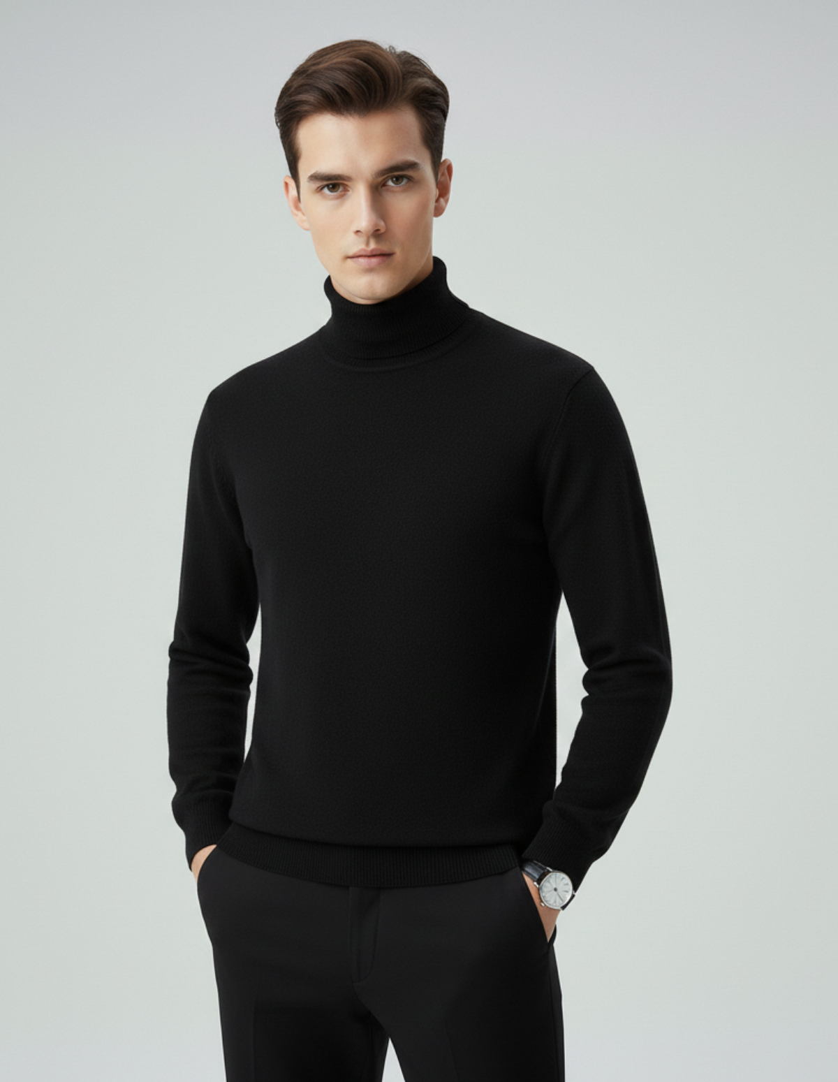 The Mayfair Reversible High-Neck Knit