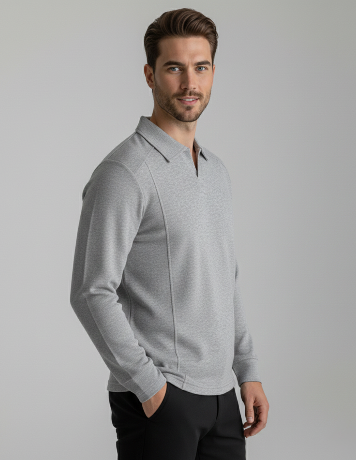The Lorne Long-Sleeve Polo