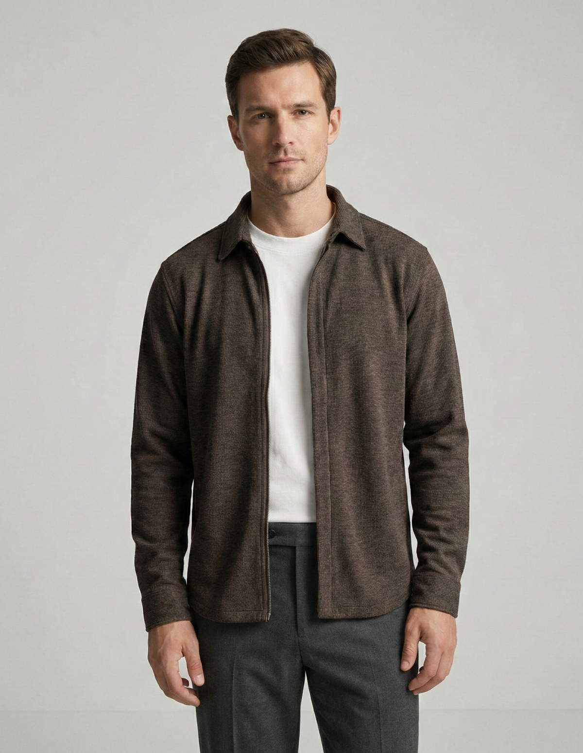 Ashford Wool Zip Shirt Jacket