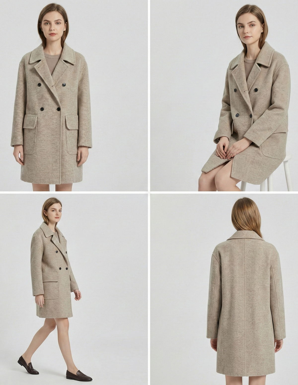 The Calais Mid-Length Wool Coat