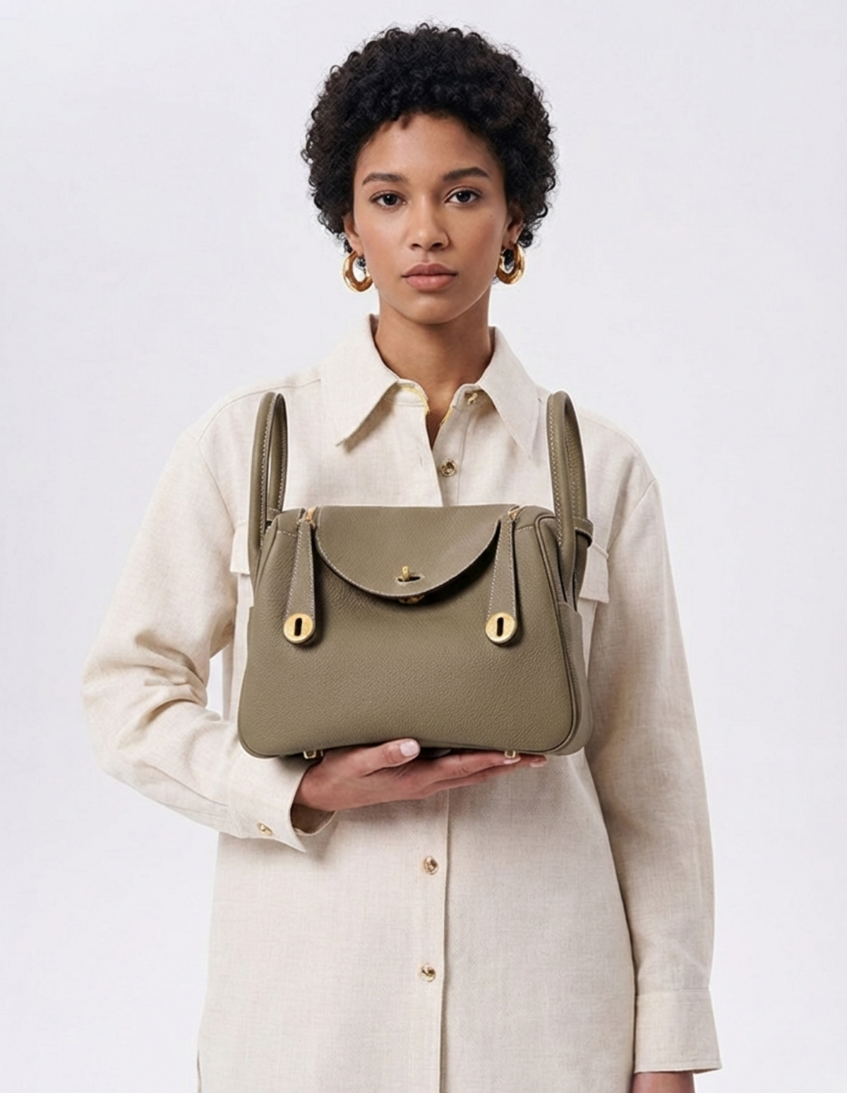 The Lina Lindy Leather Shoulder Bag