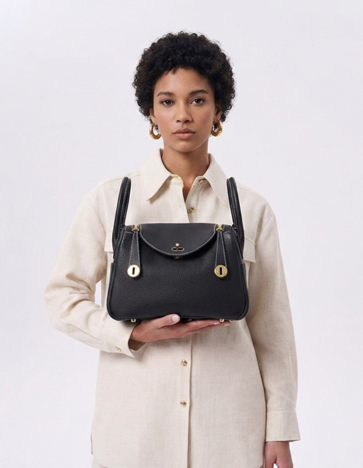 The Lina Lindy Leather Shoulder Bag