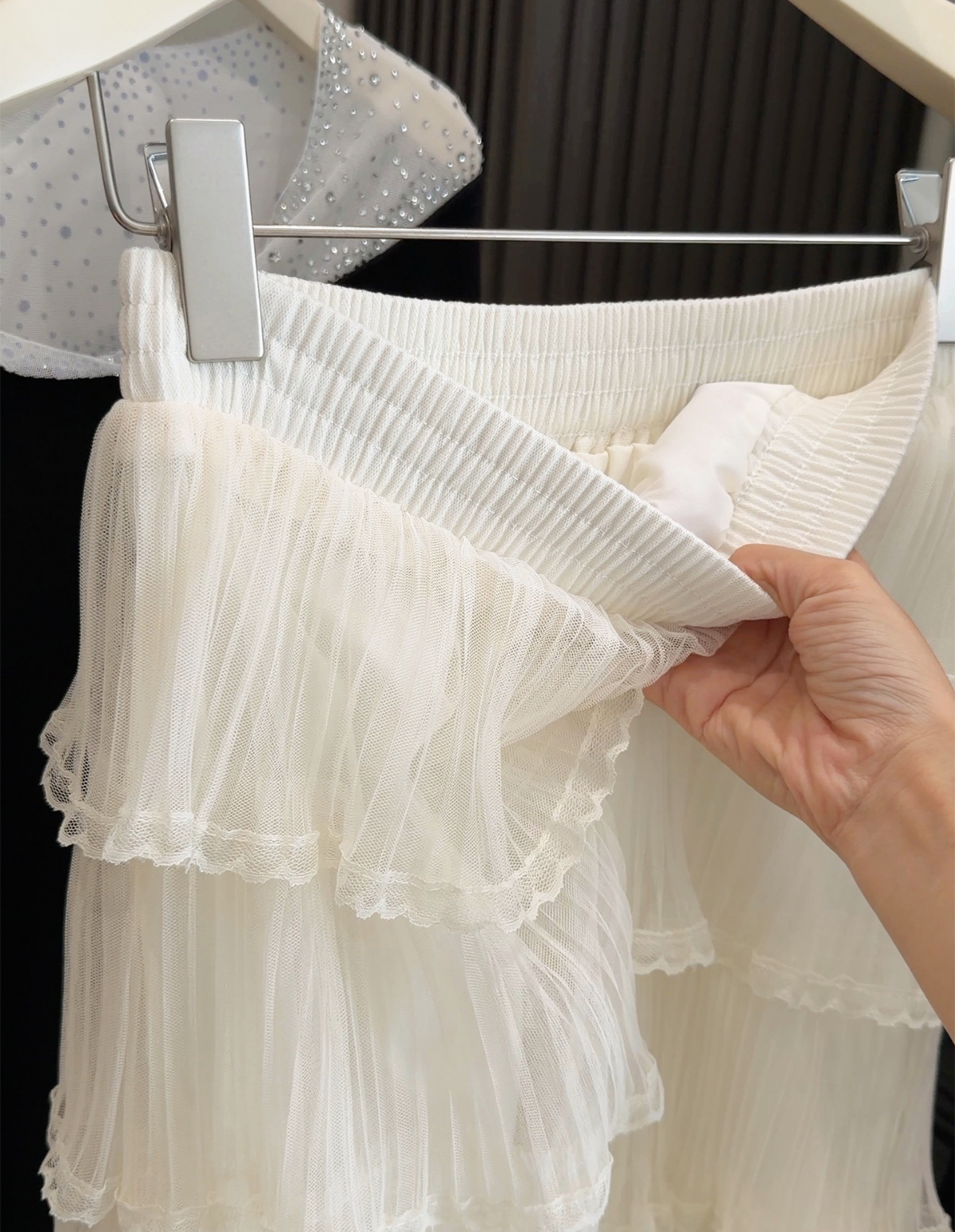 The Mesh Layered Fairy Midi Skirt