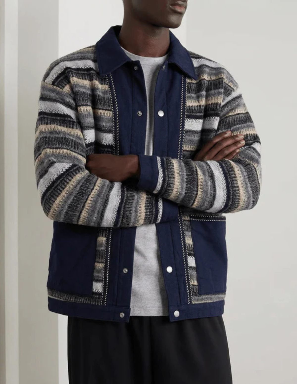 The Striped Patchwork Jacket