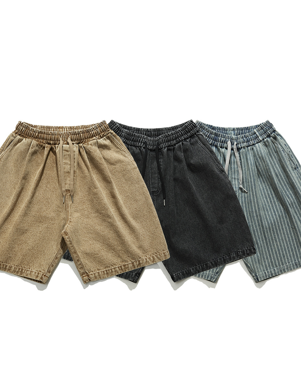 The Riverton Drawstring Denim Shorts