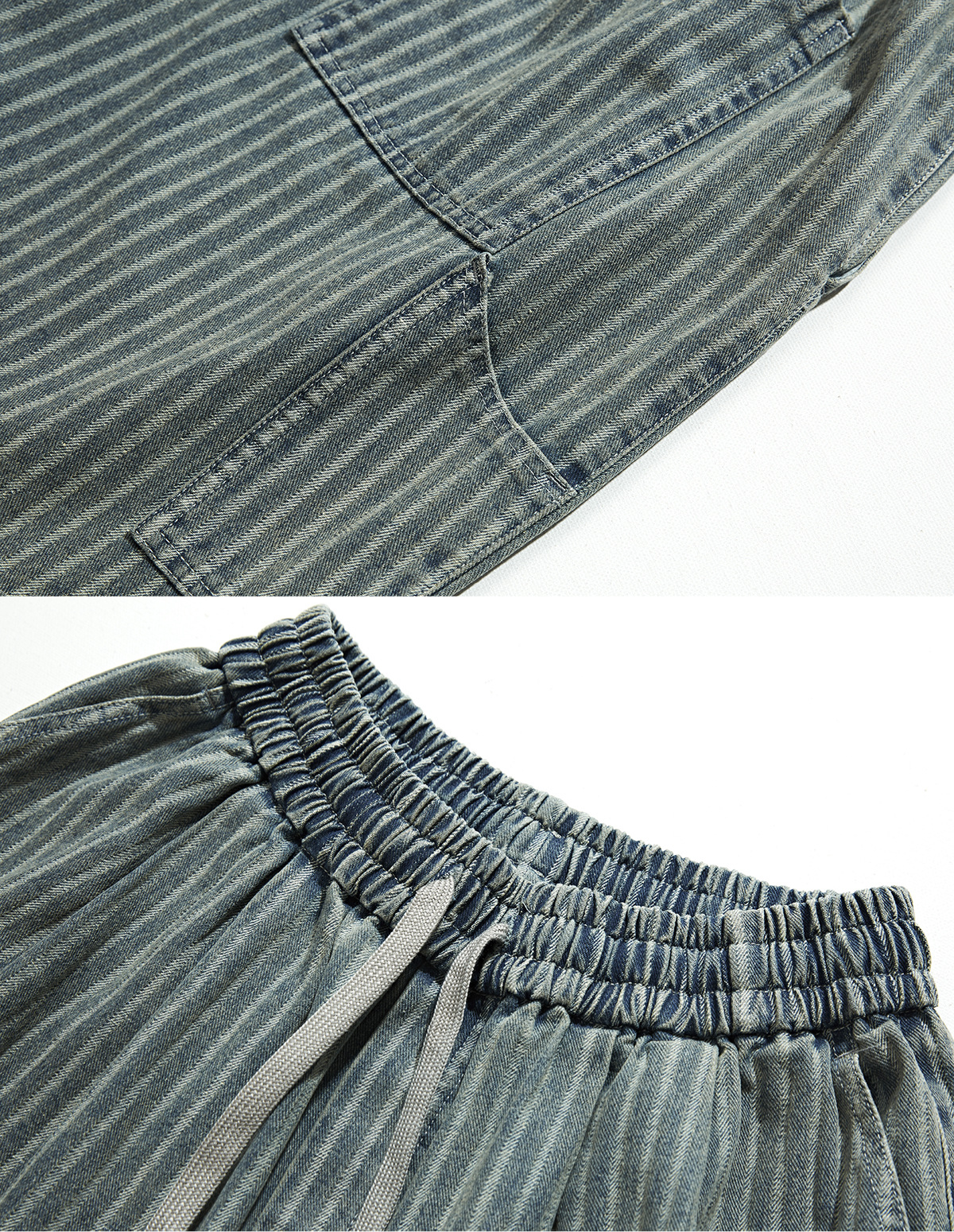 The Riverton Drawstring Denim Shorts