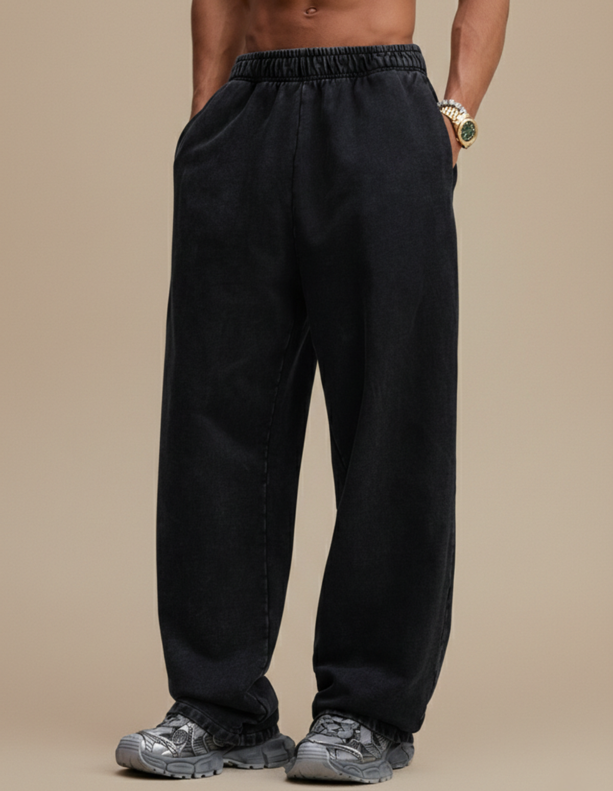 The Straight Washed Sweatpants