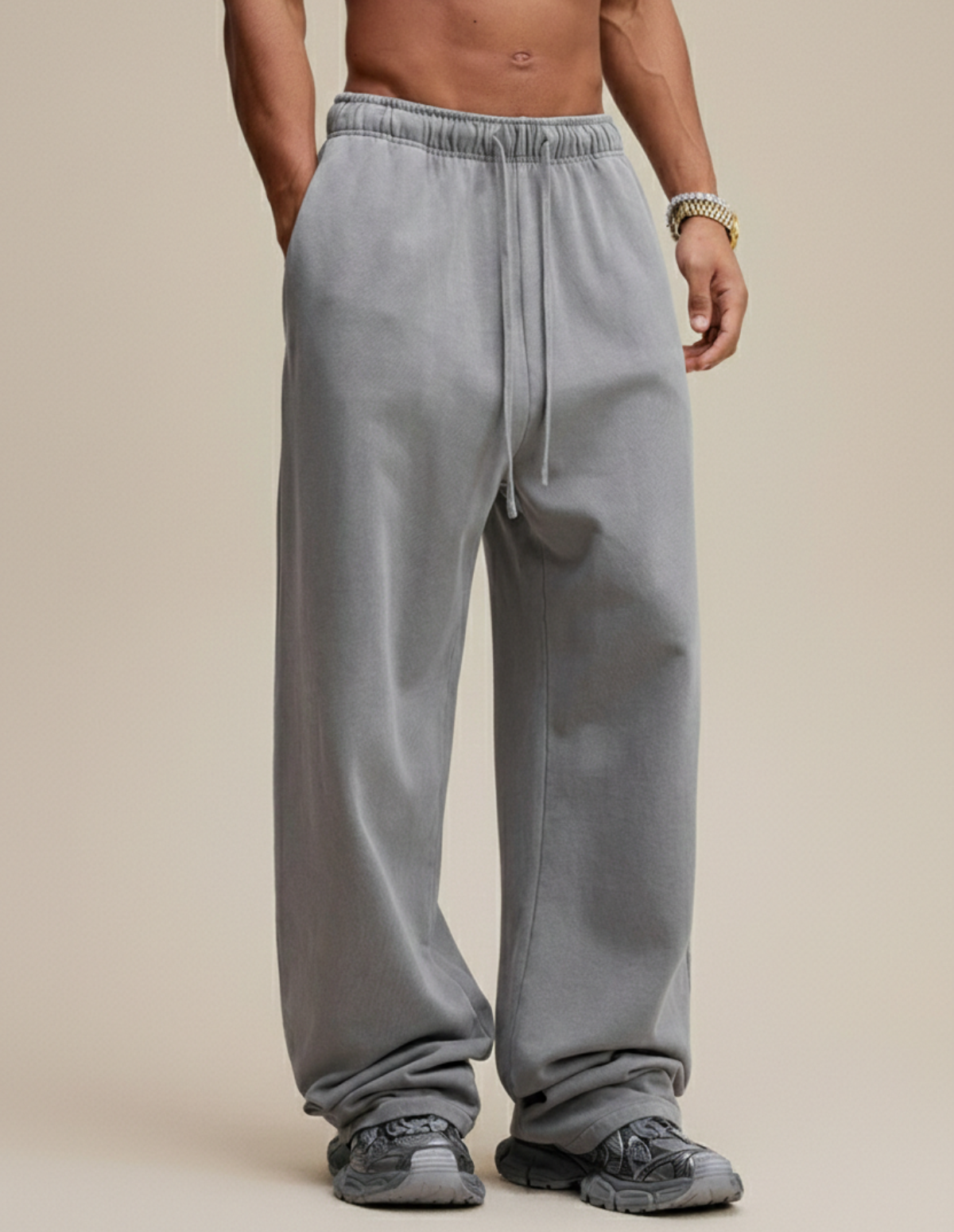 The Straight Washed Sweatpants