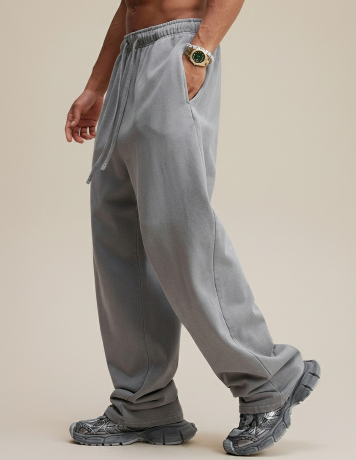 The Straight Washed Sweatpants