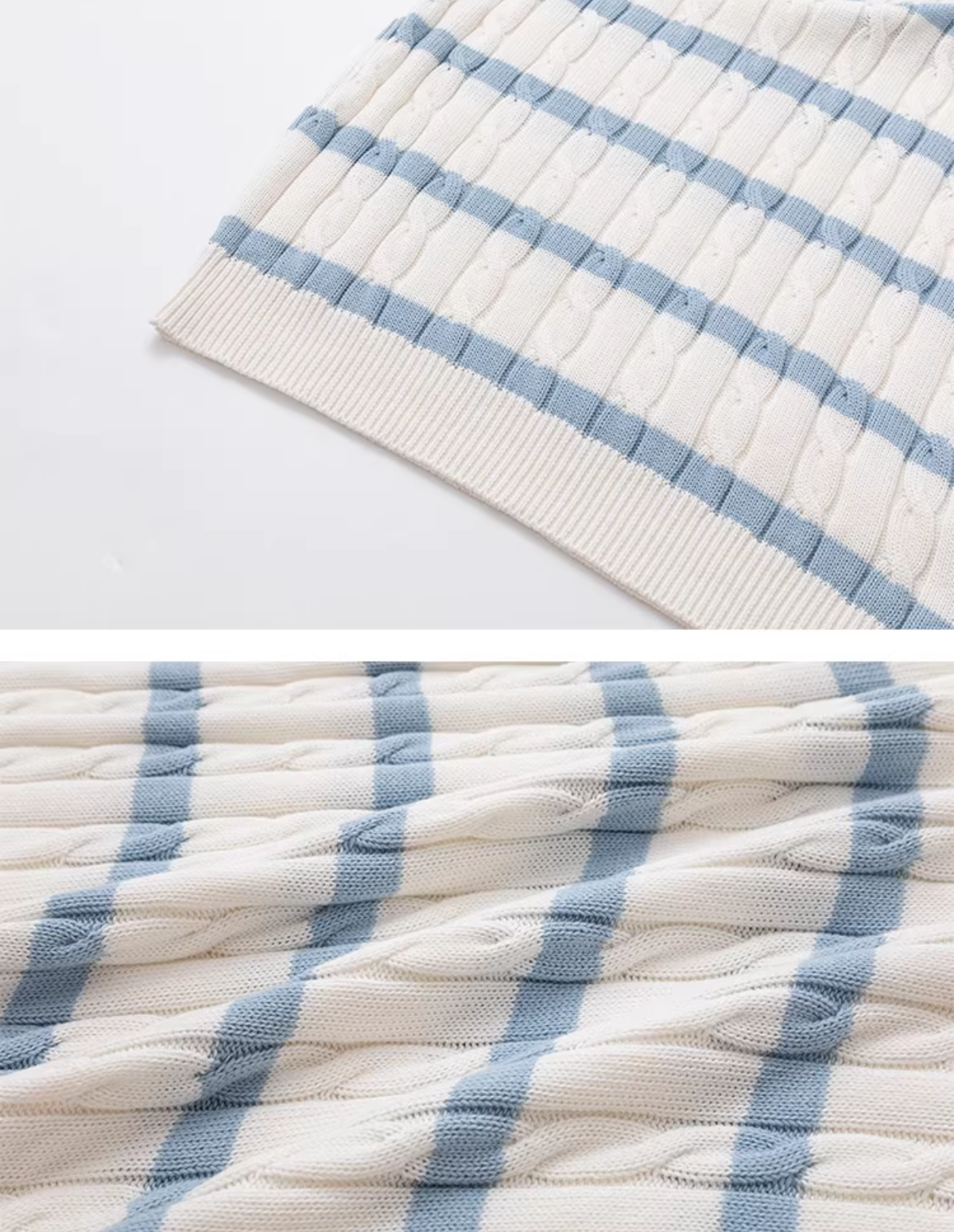 Striped Knit Polo Short Sleeve