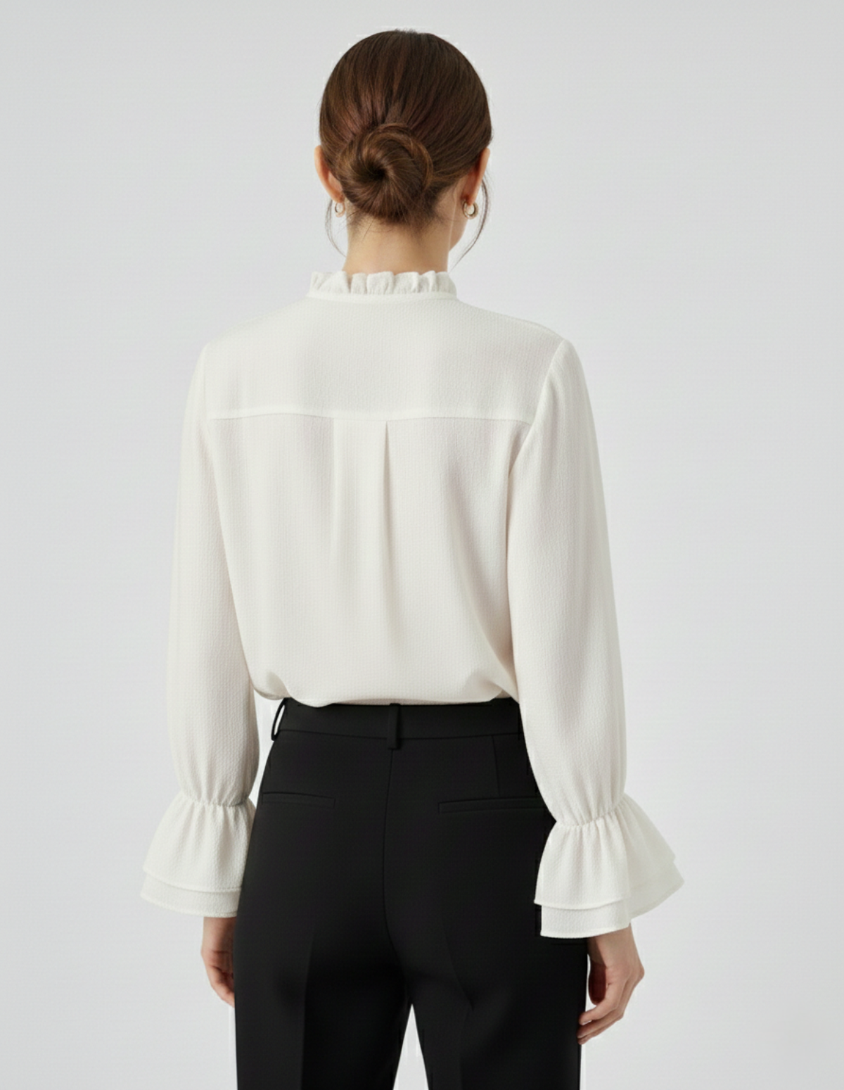 The French Cloud Satin Blouse