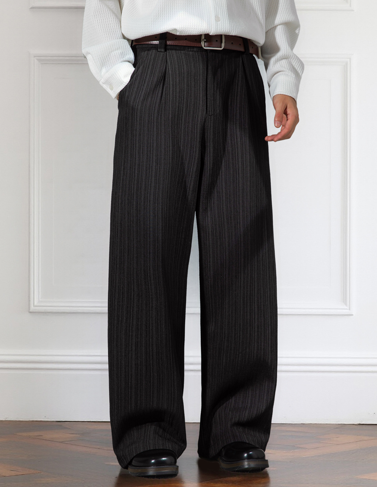 The Striped Straight Trousers