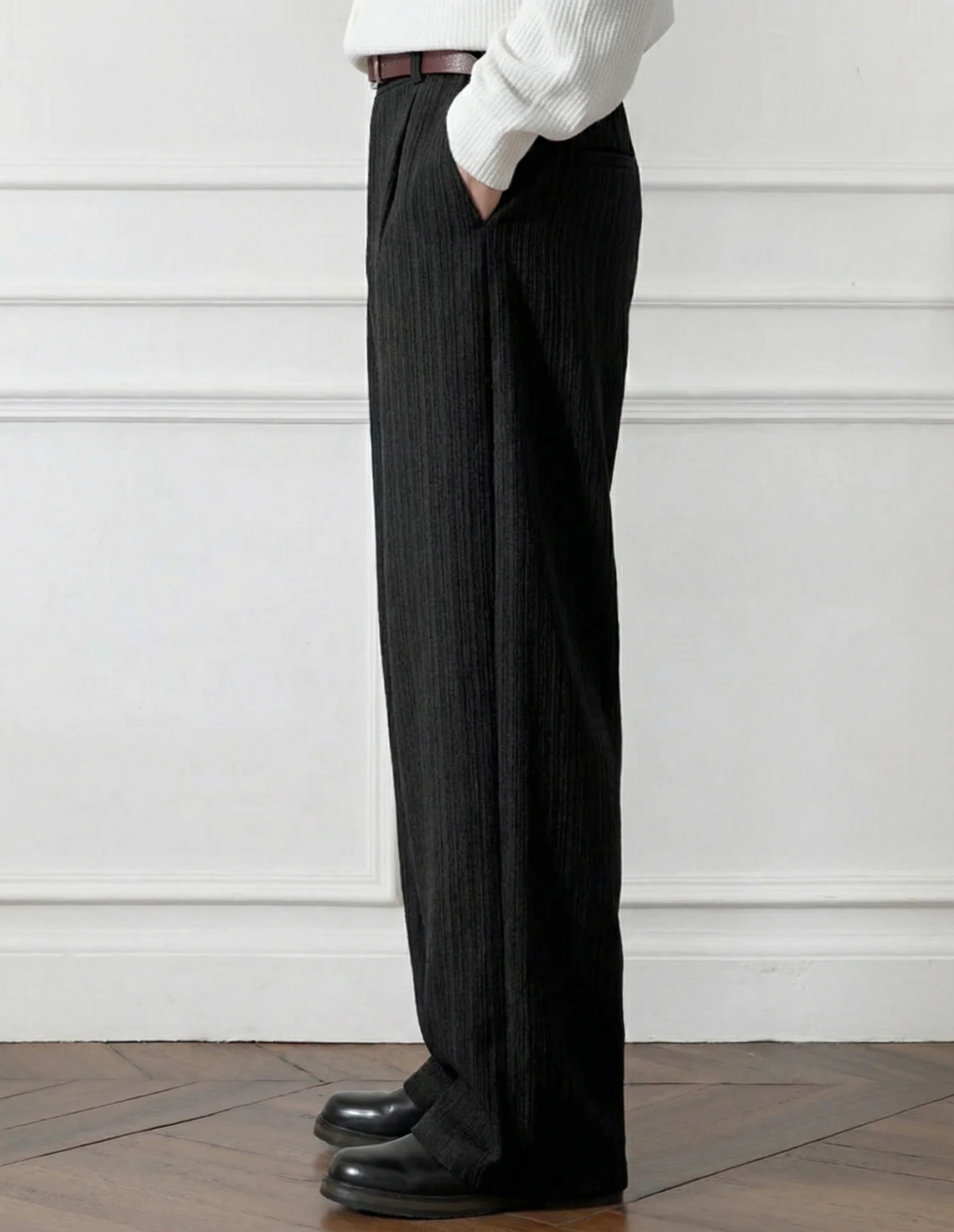 The Striped Straight Trousers