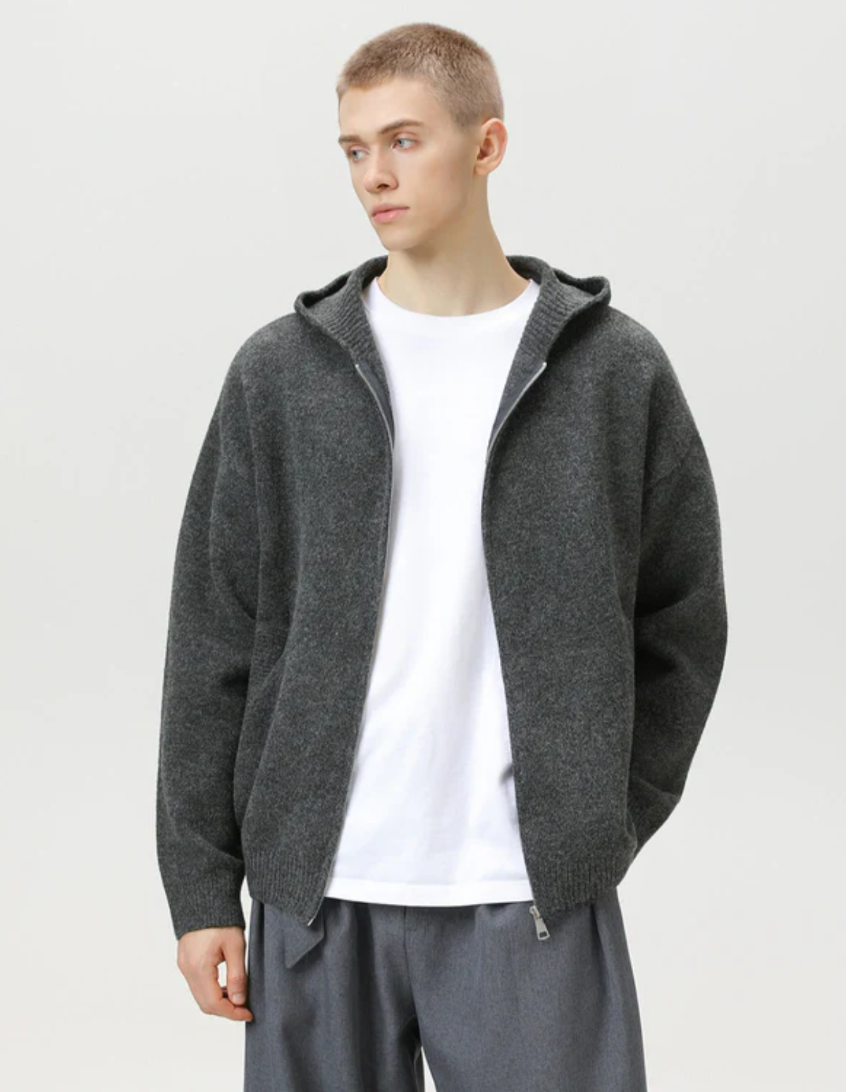 Zip-Up Cardigan Hoodie