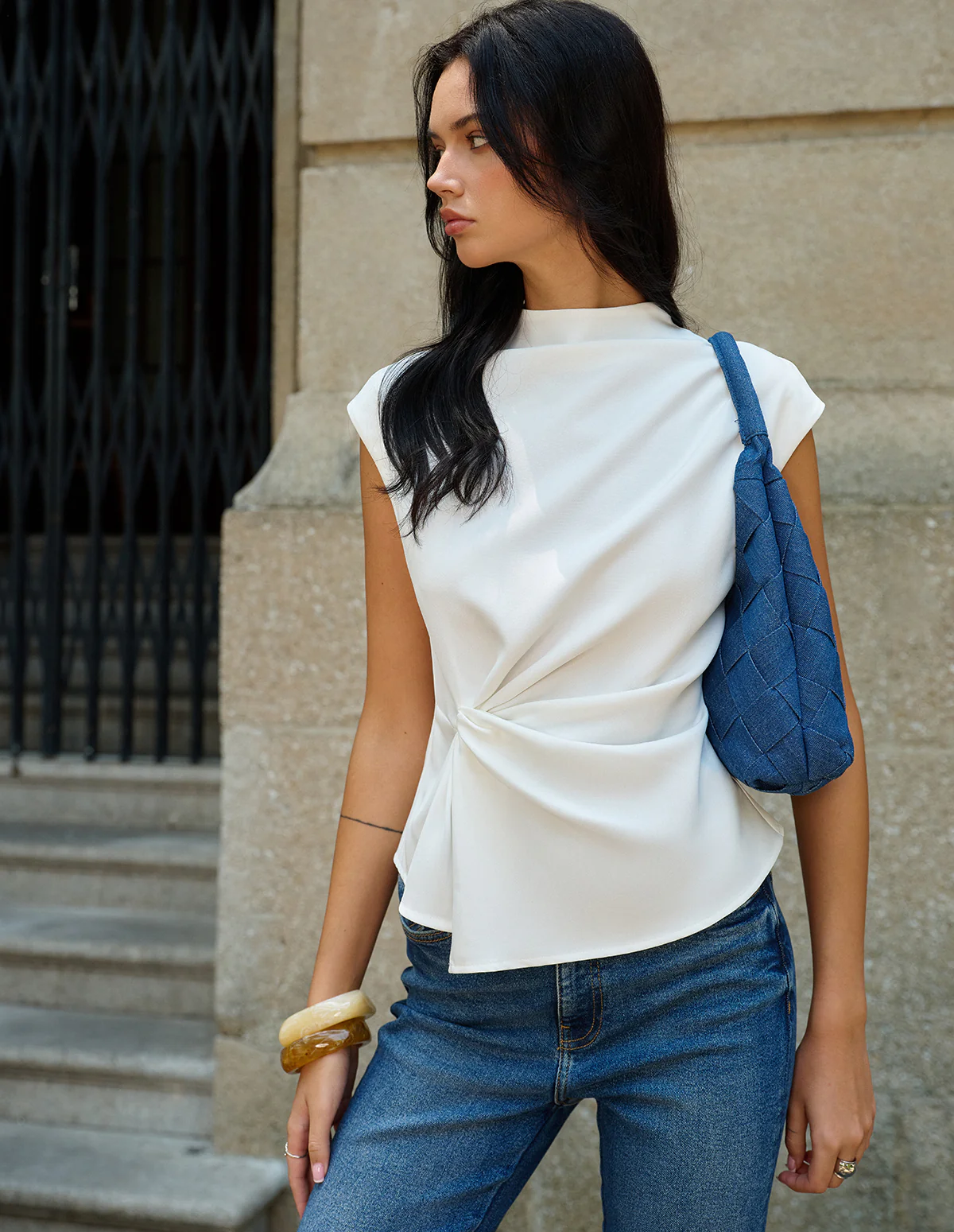 The Celeste Twist-Front Top