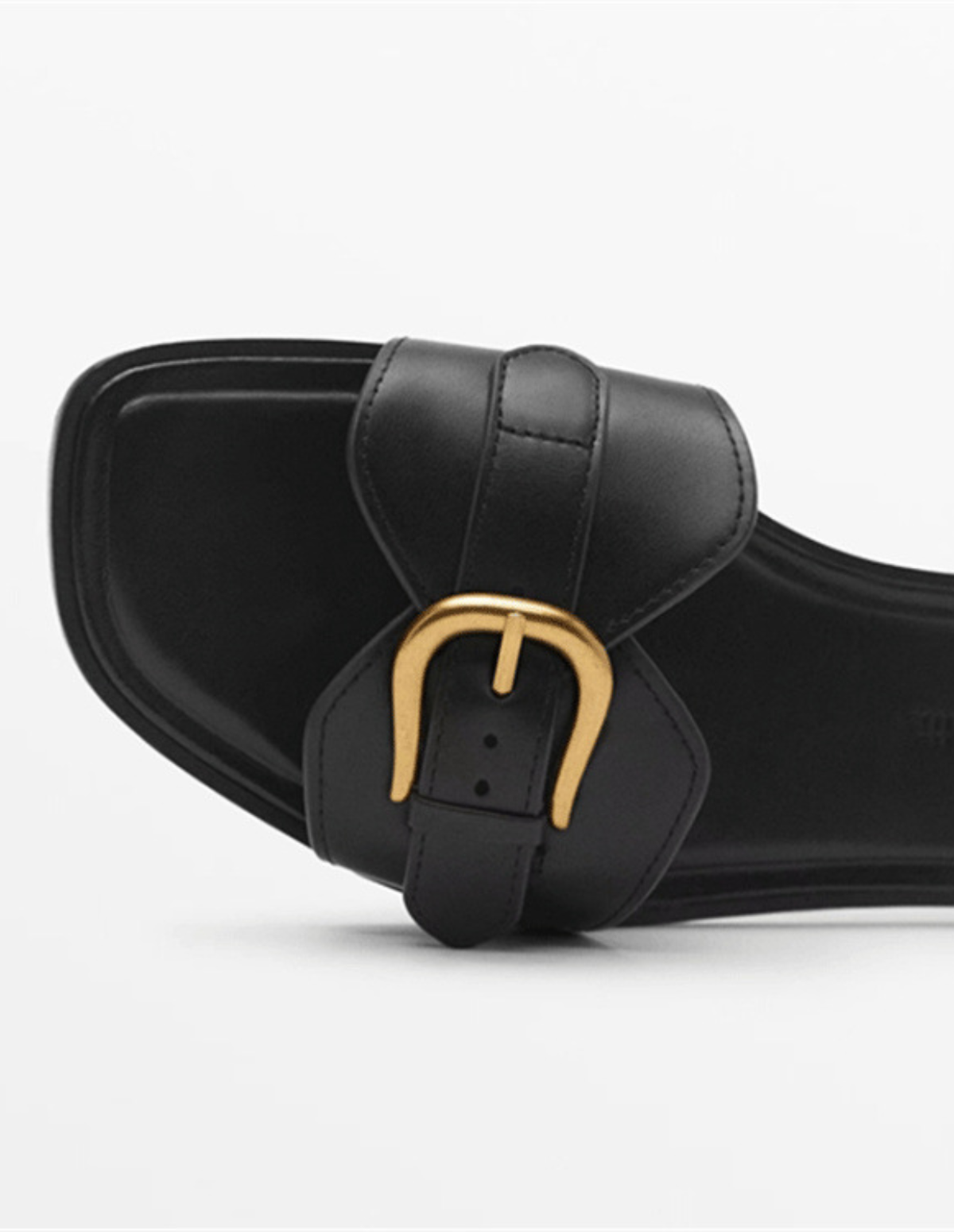 Buckled Strap Slide Sandals