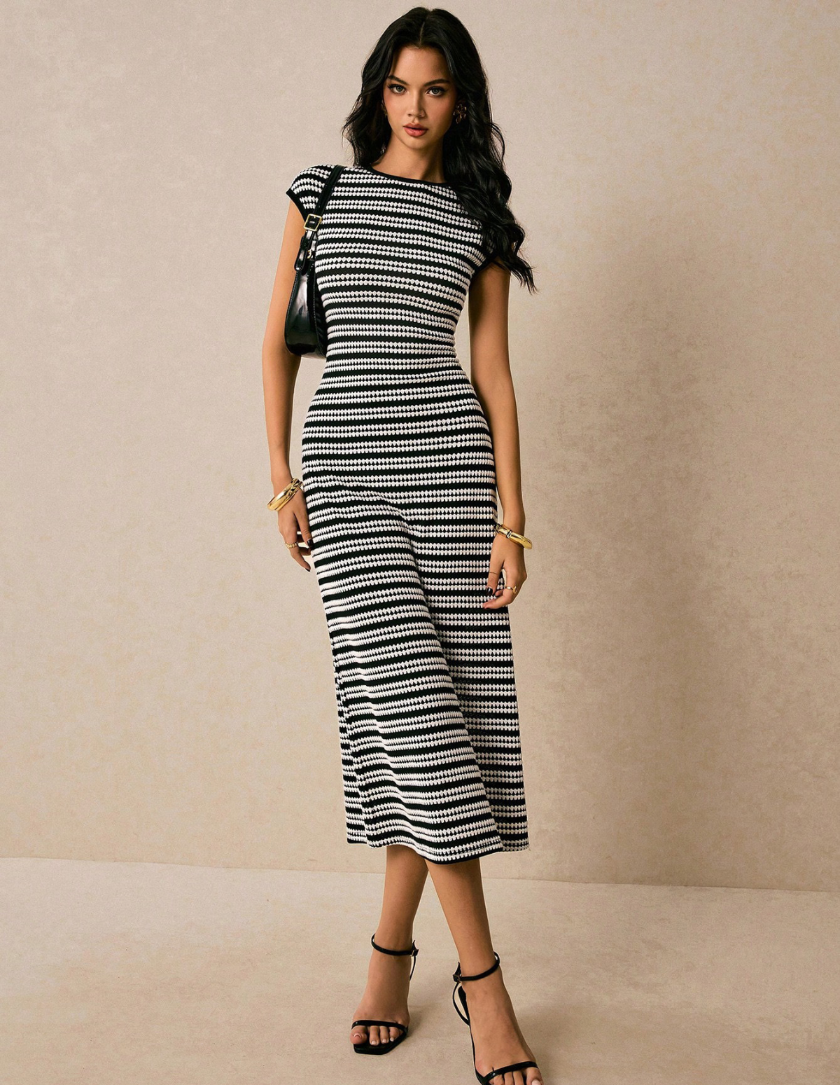 The Alvienne Stripe Maxi Dress